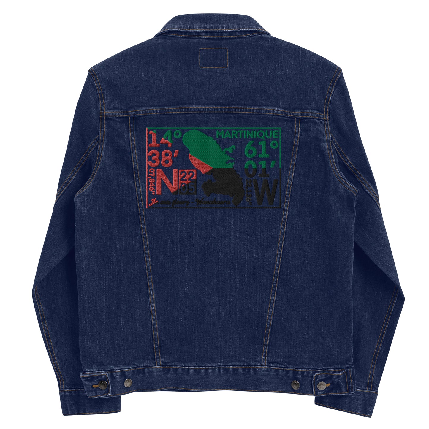 Veste denim unisexe - Martinique GPS ID